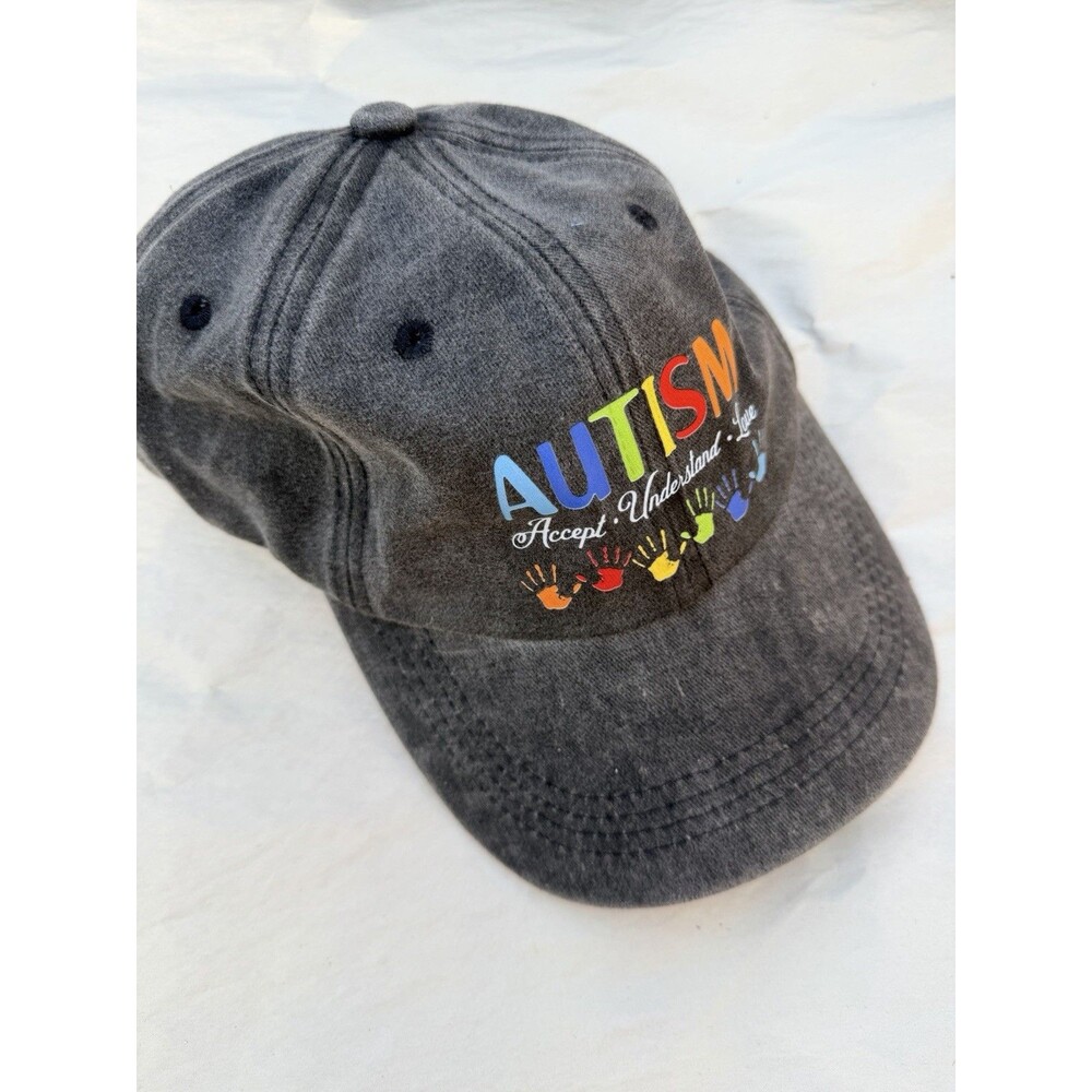 Autism Awareness Accept Vintage Washed Baseball Cap Unisex Adjustable Hat